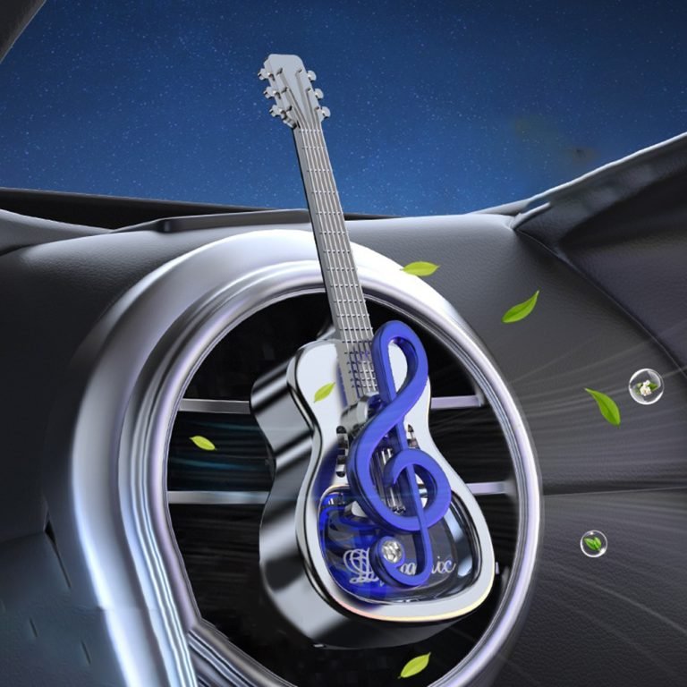 Guitar Shaped Car Perfume Car Air Vent Aromatherapy Accessories Music Lovers Car Interior Lasting Fragrance Air Freshener - Image 3