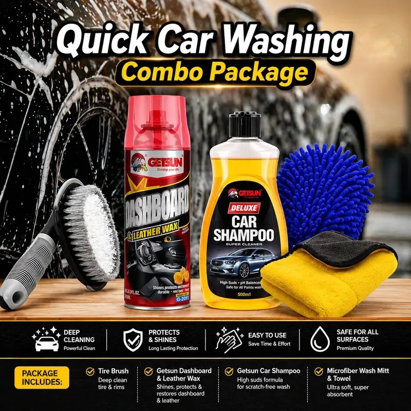 Quick Car Washing Combo Package Offer 5 Item