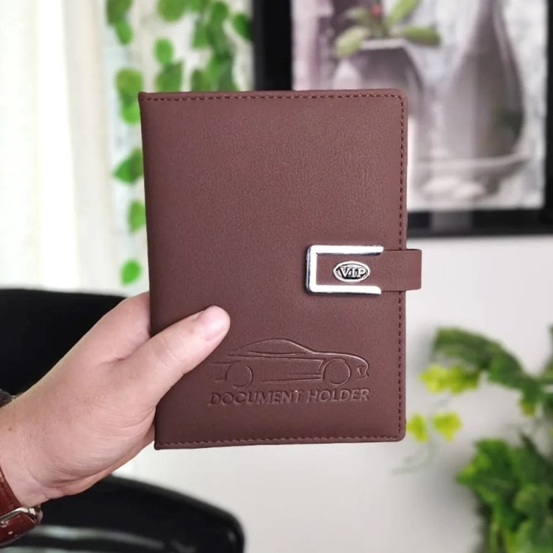 Premium Leather Car Document Holder Wallet – Vehicle Registration & Insurance Organizer Case | প্রিমিয়াম লেদার কার ডকুমেন্ট হোল্ডার ওয়ালেট – গাড়ির কাগজপত্র রাখার অর্গানাইজার কেস - Image 2