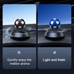 Car Solar Foot ball Showpiece With Car Air Freshener - Image 4