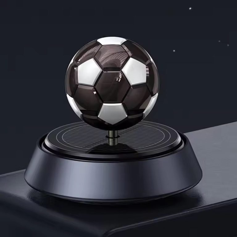 Car Solar Foot ball Showpiece With Car Air Freshener - Image 3