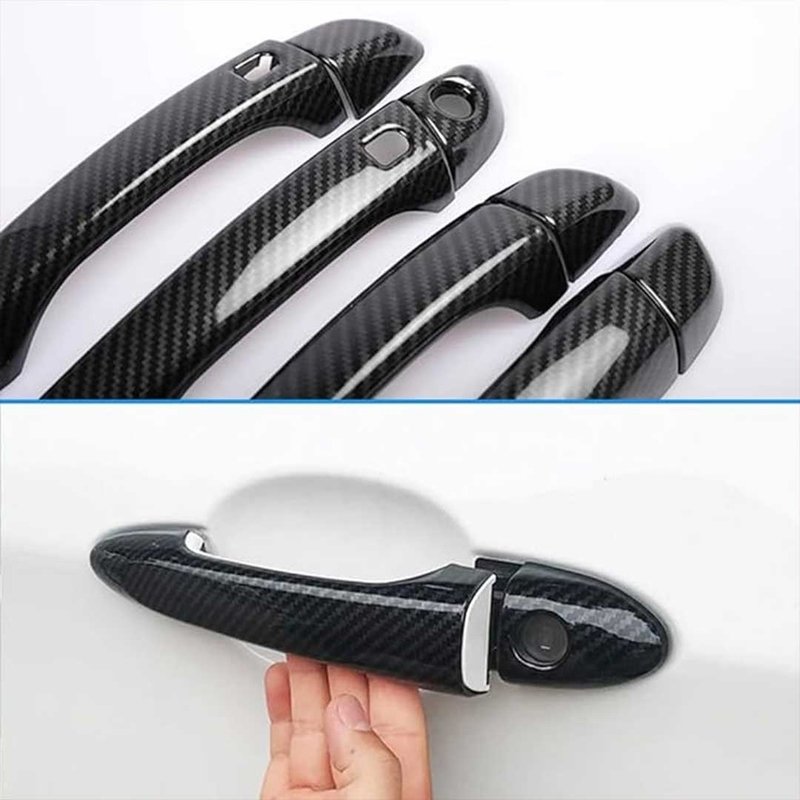 Premium Car Carbon Door Handle Cover – Stylish Protection and Sleek Design for Corolla Cross Car - Image 2
