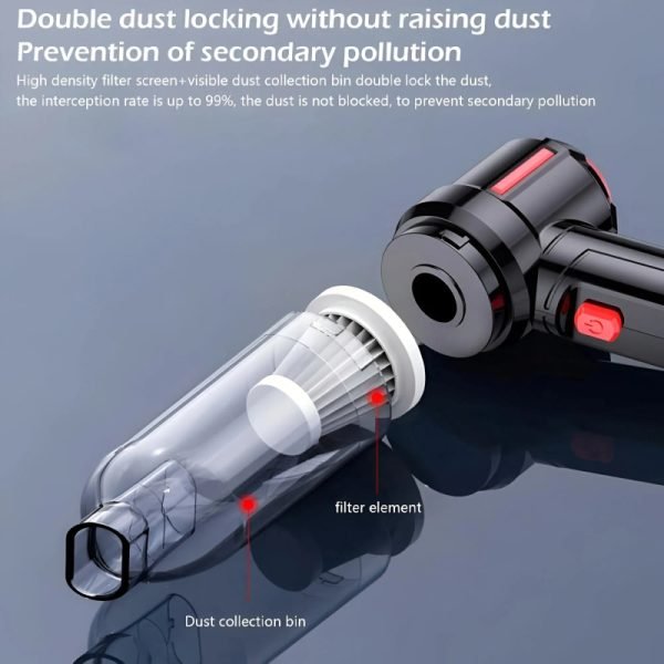 Suitu Powerful Wireless Vacuum Cleaner for Car and Home Cleaning - Image 5
