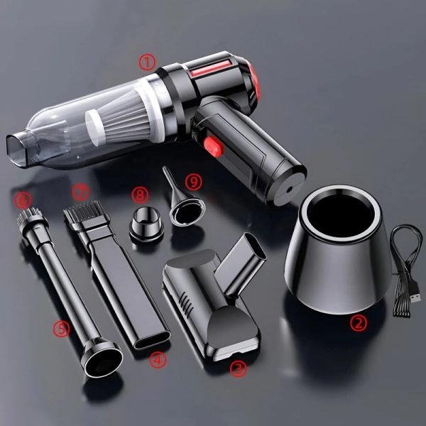 Suitu Powerful Wireless Vacuum Cleaner for Car and Home Cleaning - Image 6