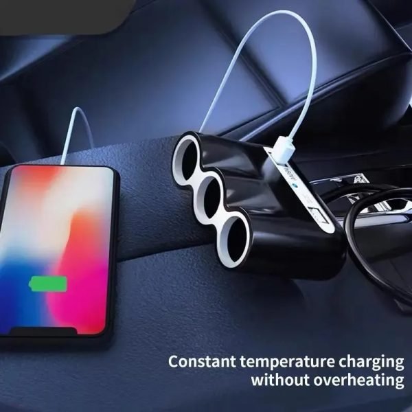 Sonogoo 3 Soccer Car fast Charger Auto Charging Port USB Car Solid Interface With Smart Chip Flat Design - Image 2