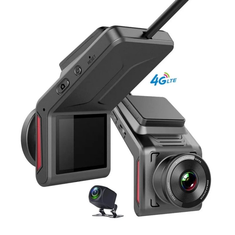 Smart Car 4G Dash Cam | FHD 1080P | Cloud Live Recording | Mobile App Control | 24/7 Remote Monitoring | WiFi Hotspot | GPS Tracker | G-Sensor | Dual Lens Front & Rear Camera - Image 4