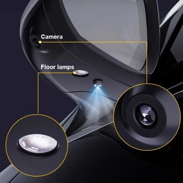 Car Door Welcome Light Angel Wings Dynamic Projector Rearview Mirror Carpet Light - Image 4