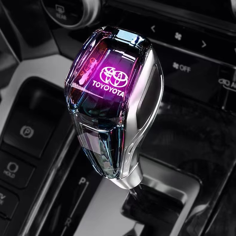 Crystal RGB Car Gear Shift Knob – Touch-Activated Multi-Color LED Light, Stylish and Illuminated Gear Knob for a Premium Look