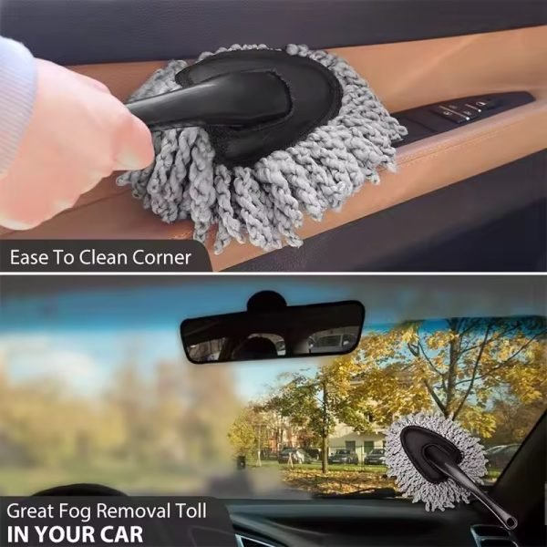 Car Dusting Mop Microfiber Car Wash Brush Duster Home Cleaning Multifunctional Dusting Small Duster Auto Cleaning Beauty Tools - Image 5