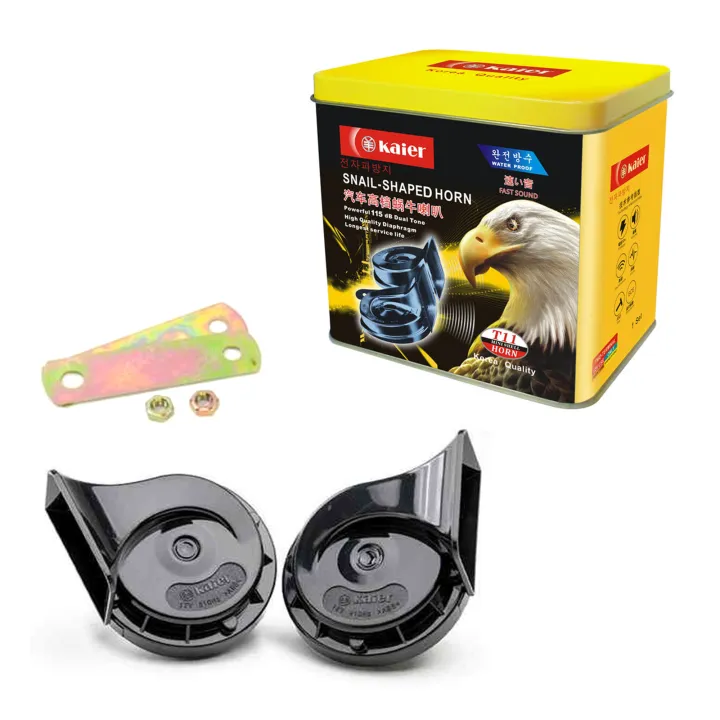 Kaier Snail-Shaped Horn – Powerful Waterproof Dual Tone Car Horn