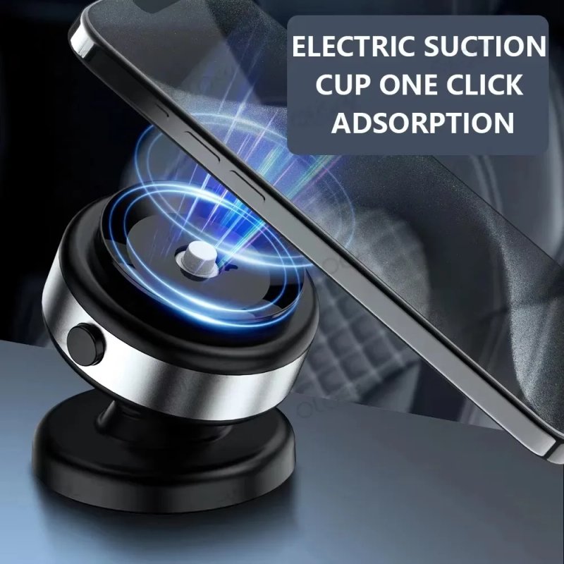 Magnetic Suction Cup Mobile Holder – Vacuum System Secure, Adjustable, and Universal - Image 4