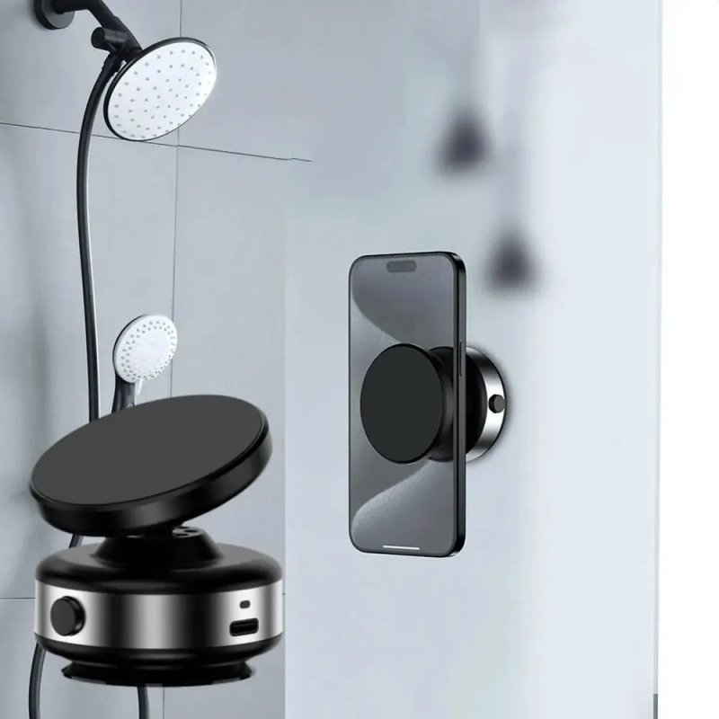 Magnetic Suction Cup Mobile Holder – Vacuum System Secure, Adjustable, and Universal - Image 5