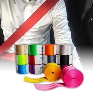 BERGER Group Premium Seat Belt Strap – Soft, Strong & Comfortable Seatbelt Webbing Roll for Stylish Car Interior Enhancement