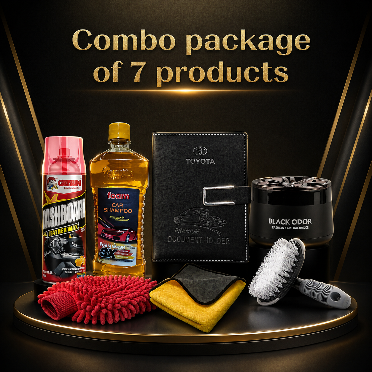 Premium 7 In 1 Car Care Combo Package ✨ আপনার গাড়ির সম্পূর্ণ কেয়ার এখন এক প্যাকেজেই! 🔥