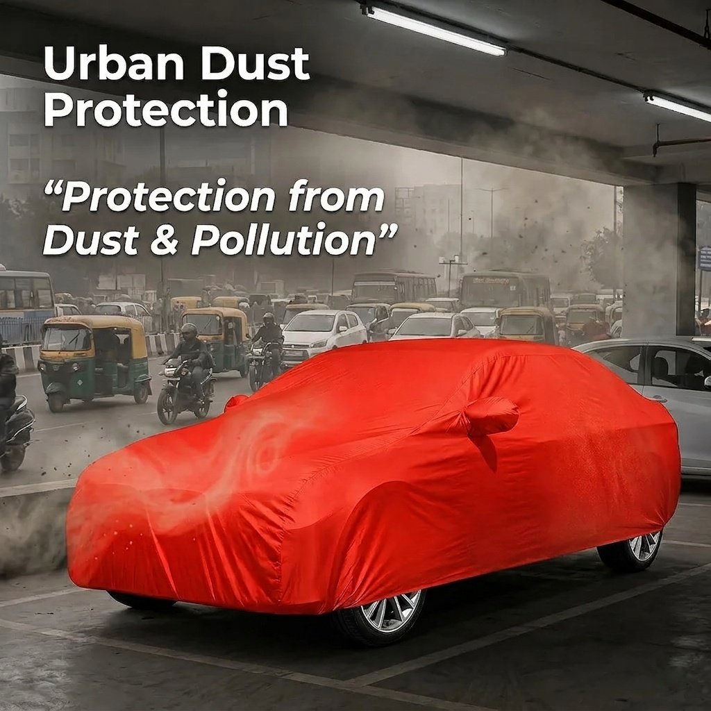 Premium Red Colour Car Cover For - Corolla 90 | Corolla 100 | Corolla 110 | Corolla 111 | Corona Premio | Corona Box | Toyota Wagon | Toyota Allion | Toyota Premio | Toyota Axio | Toyota Corolla Ultimate Protection for Your Car - Image 5
