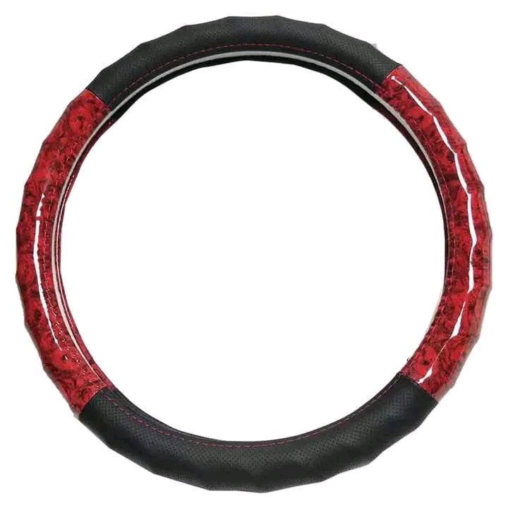 Sport Leather Car Steering Wheel Cover - Image 2