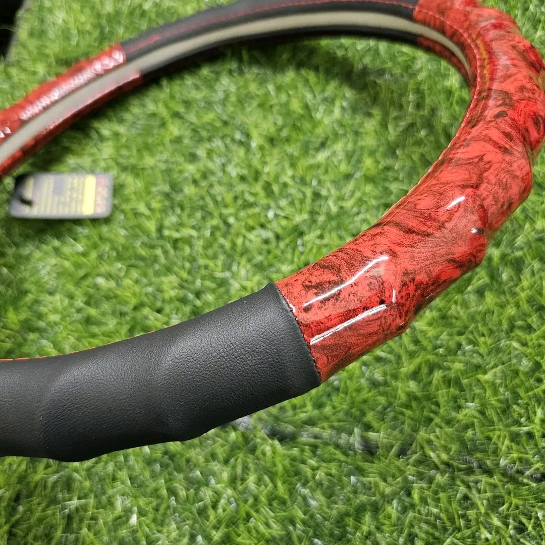 Sport Leather Car Steering Wheel Cover - Image 4