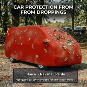 Premium Red Colour Car Cover For - • Haice • Navana • Pardo | Ultimate Protection for Your Car