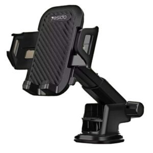 YESIDO C11 Stretchable Car Phone Holder – Multi-Angle Adjustable Suction Cup Mobile Mount