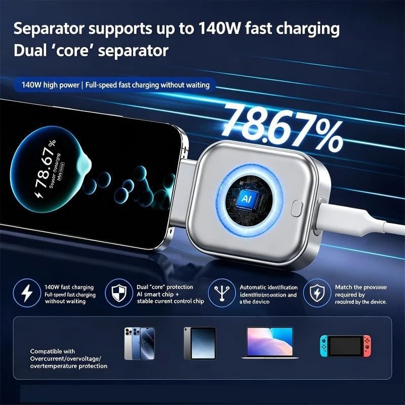 140W Auto Power-Off Fast Charging Adapter - Image 9