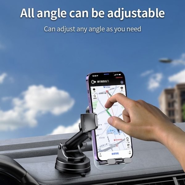 YESIDO C261 360° Rotating Car Phone Holder – Suction Cup Dashboard & Windshield Mount - Image 2