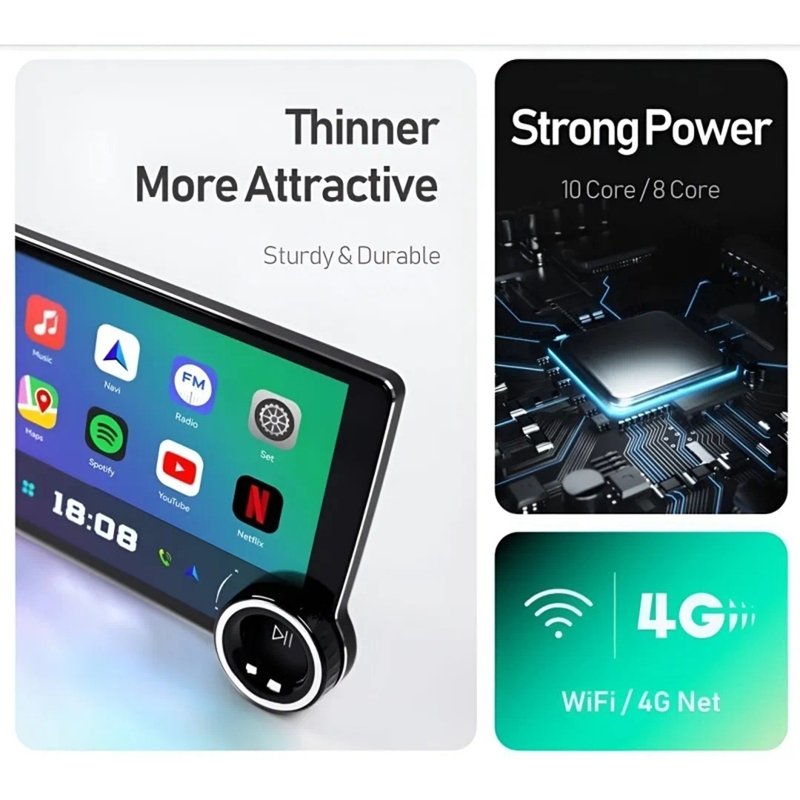 Genuine Diamond X80 Car Stereo | Smart Car Android Player 2GB Ram and 32GB Rom with GPS & Multimedia - Image 4