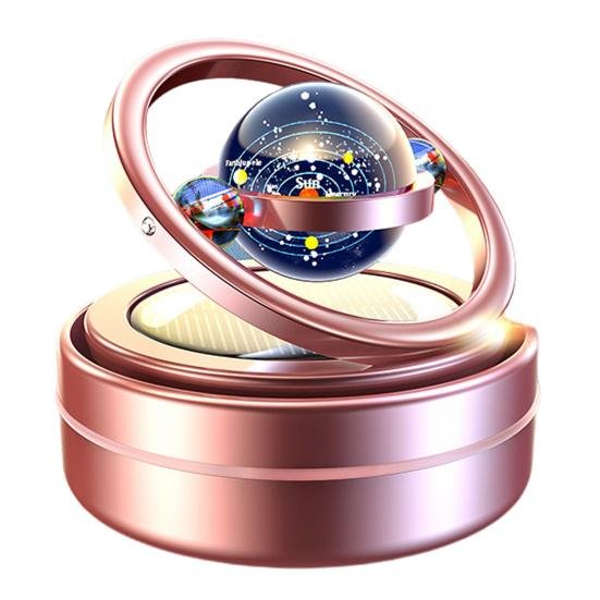 Portable Kinetic Molecular Heater Double Ring Auto Rotating Solar Heater Mini Kinetic Heater Car Oil Diffuser Living Room Bathroom Car Air Freshener - Image 3