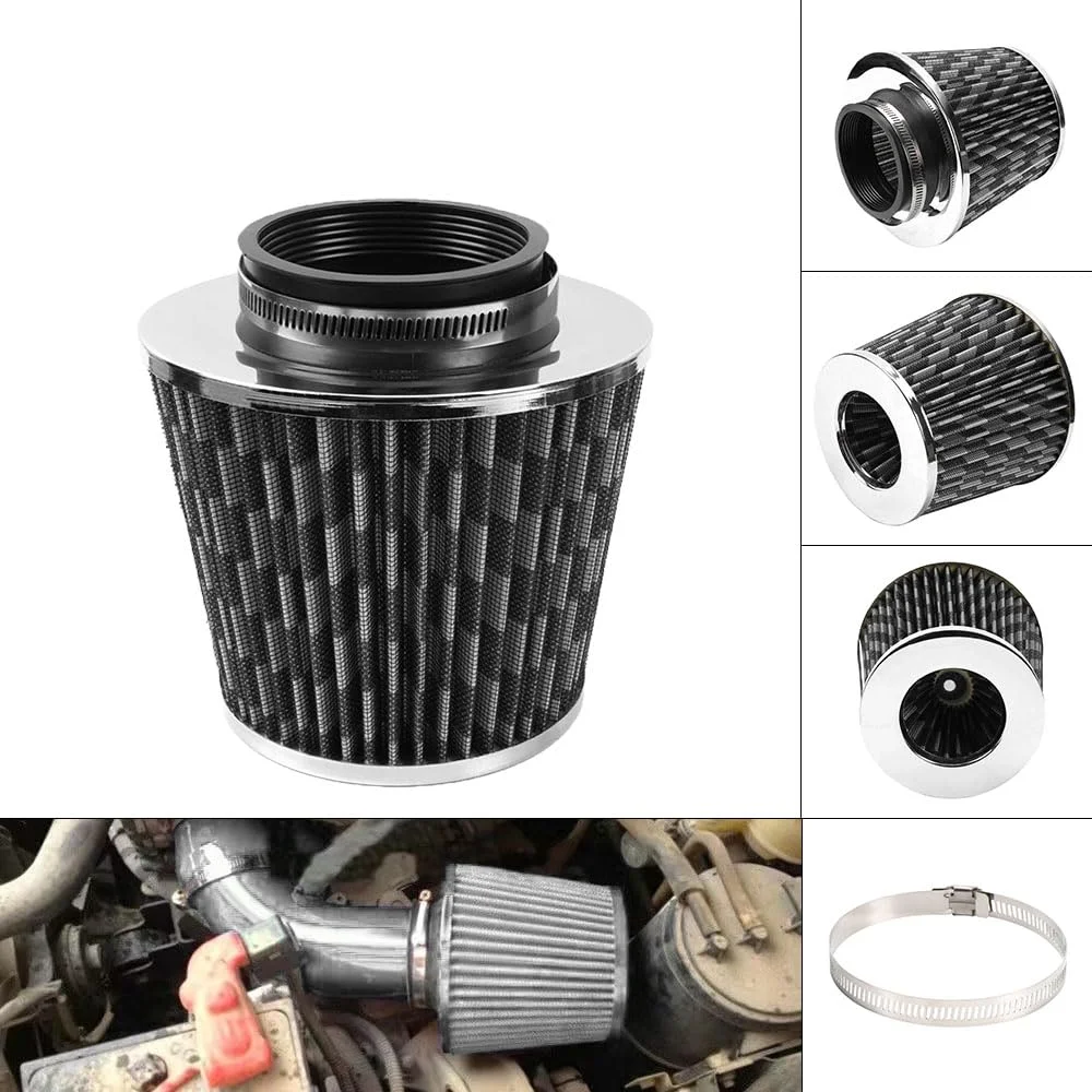 High Flow Cold Air Intake Filter – Performance Air Filter (Universal Fit) - Image 2