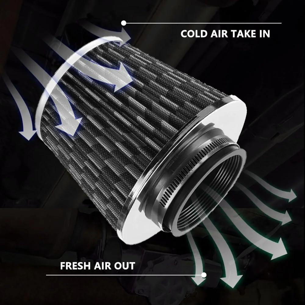 High Flow Cold Air Intake Filter – Performance Air Filter (Universal Fit) - Image 7