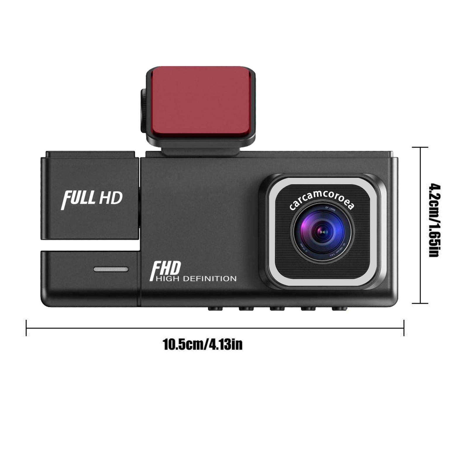 3 Lens Car Dash Cam with 1080P HD Front, Interior, and Rear Camera, 170° Wide Angle, Loop Recording, Easy Installation for Vehicle Security - Image 4