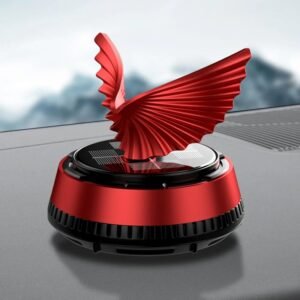 Eagle Wings Car Dashboard Showpiece | Rotable, Powered by In-Built Solar System & Perfume