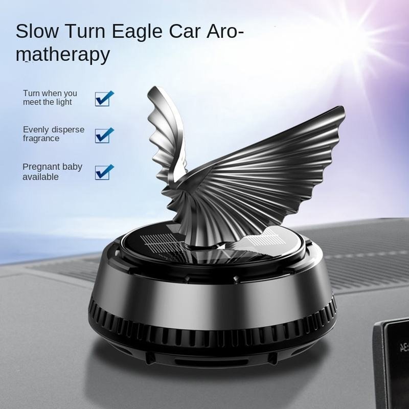 Eagle Wings Car Dashboard Showpiece | Rotable, Powered by In-Built Solar System & Perfume - Image 4
