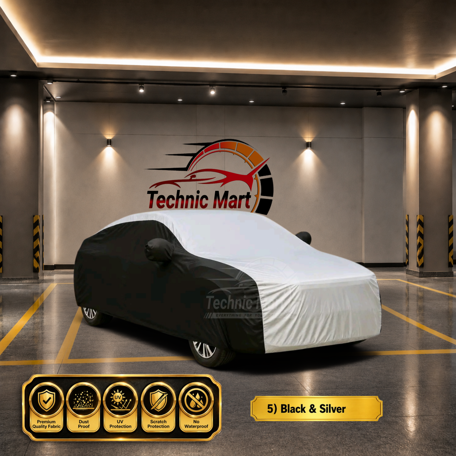Compact Sedan (ছোট সেডান) Premium 12 Color Car Body Cover 2, Toyota Axio, Honda Grace, Toyota Yaris Sedan, Mazda Axela Sedan, Honda City | প্রিমিয়াম ১২ রঙের গাড়ির বডি কভার - Image 5