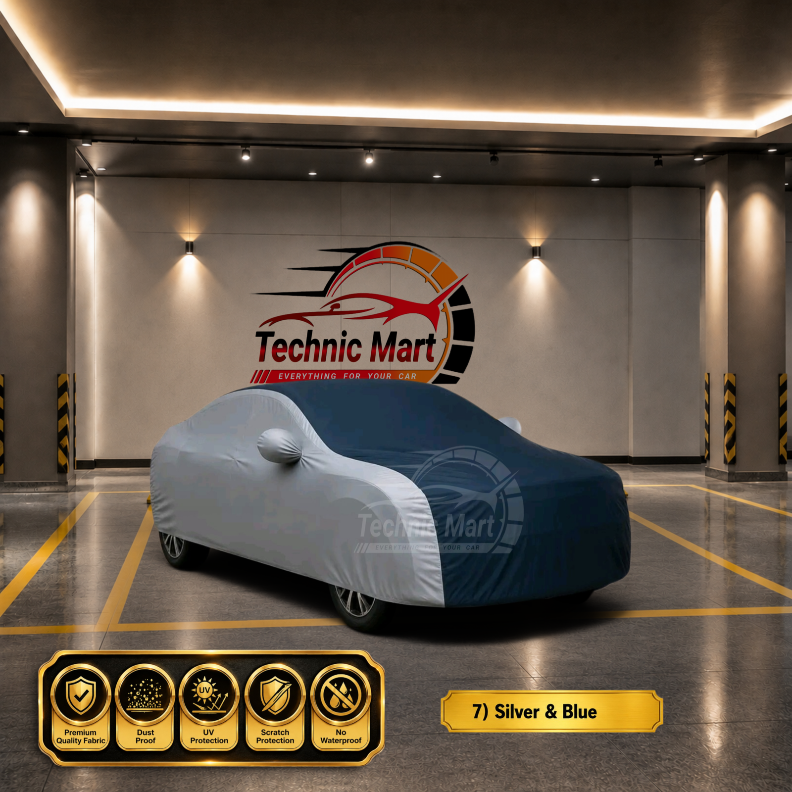 Compact Sedan (ছোট সেডান) Premium 12 Color Car Body Cover 2, Toyota Axio, Honda Grace, Toyota Yaris Sedan, Mazda Axela Sedan, Honda City | প্রিমিয়াম ১২ রঙের গাড়ির বডি কভার - Image 7