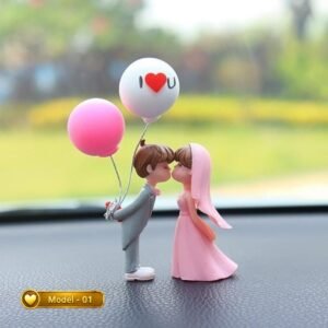 Romantic Couple Car Dashboard Decoration | Love Balloon Couple Showpiece | Premium Gift for Car & Home