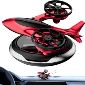 Solar Car Air Freshener, Solar-Powered Rotating Car Scents, Airplane Car Aromatherapy Diffuser, Long-Lasting Car Perfume Diffuser, Long-Lasting Car Perfume Diffuser For Car And Home