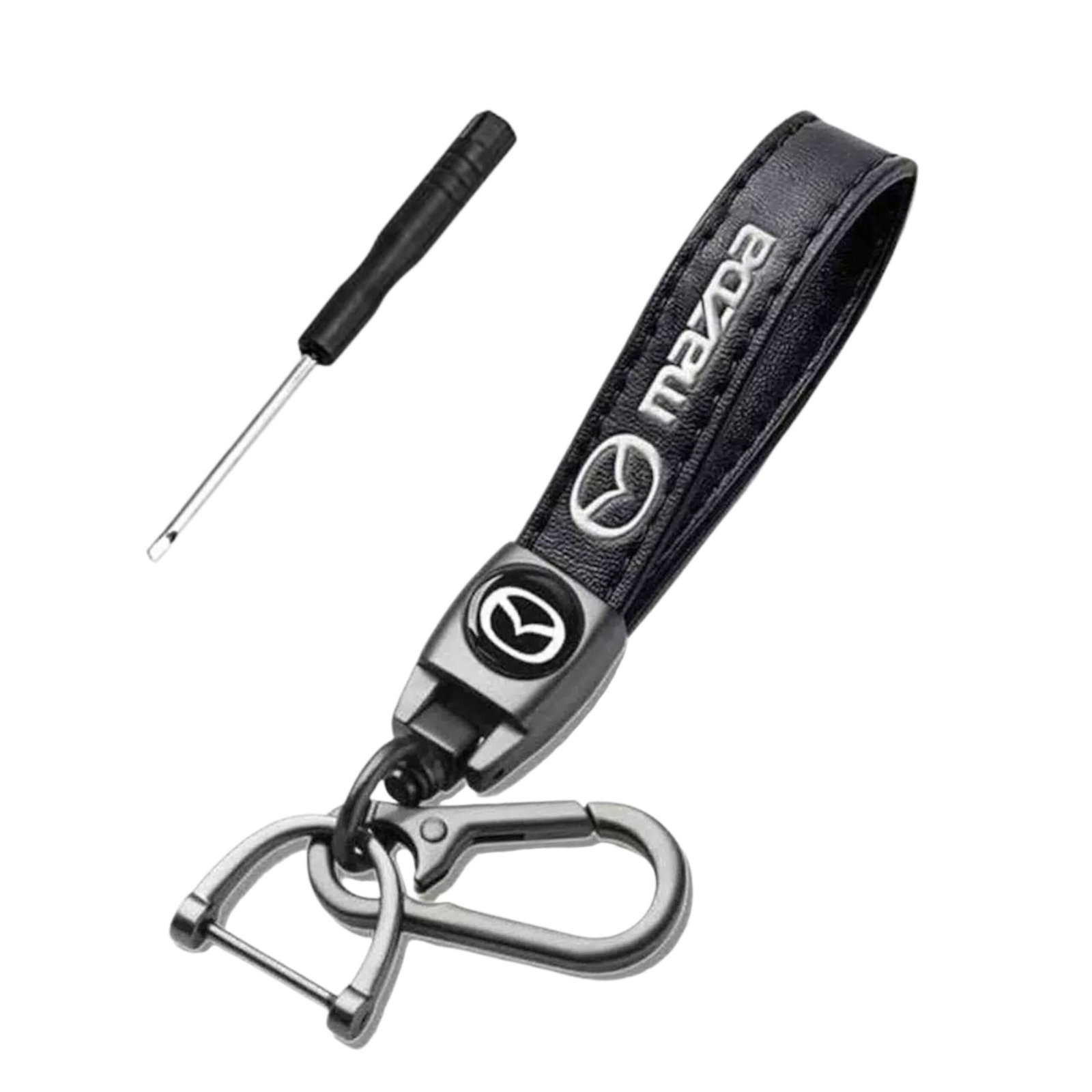 Premium Leather Car Keychain | Metal Car Key Holder | Honda, Toyota TRD, BMW, Nissan, Mazda & More | TechnicMart - Image 8