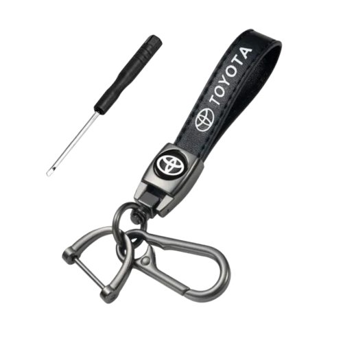 Premium Leather Car Keychain | Metal Car Key Holder | Honda, Toyota TRD, BMW, Nissan, Mazda & More | TechnicMart - Image 3