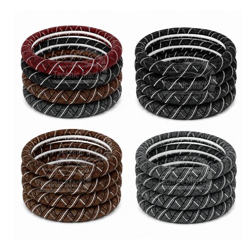 Premium Universal Braided Steering Wheel Cover | Anti-Slip Soft Grip | Comfortable Driving | Fits Most Cars - Image 7