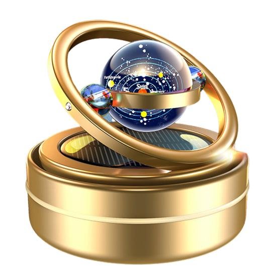 Portable Kinetic Molecular Heater Double Ring Auto Rotating Solar Heater Mini Kinetic Heater Car Oil Diffuser Living Room Bathroom Car Air Freshener - Image 4