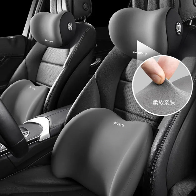 Car Neck and Back Support Pillow Set Memory Foam – Drive in Ultimate Comfort - Image 2
