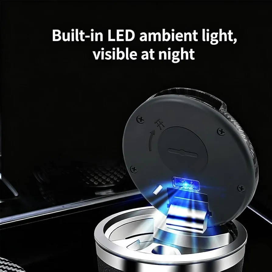 R-timer branded portable car ashtray designed for vehicle cup holders. - Image 3