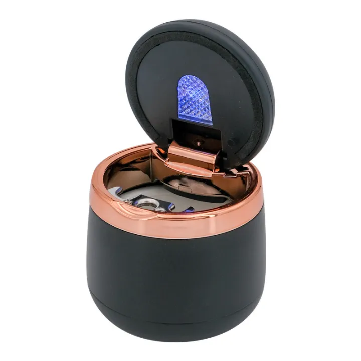 Car flash N18 ashtray small mini with light and cover creative car interior automotive supplies - Image 7