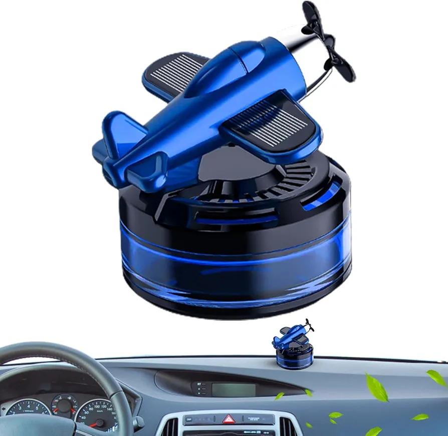 Solar Car Air Freshener Diffuser,Solar Car Air Freshener | Airplane Rotating Car Aromatherapy - Car Air Diffusers, Car Aromatherapy Air Fresheners, Car Ornament - Image 3