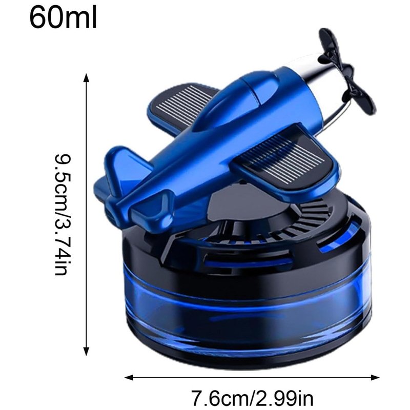 Solar Car Air Freshener Diffuser,Solar Car Air Freshener | Airplane Rotating Car Aromatherapy - Car Air Diffusers, Car Aromatherapy Air Fresheners, Car Ornament - Image 4