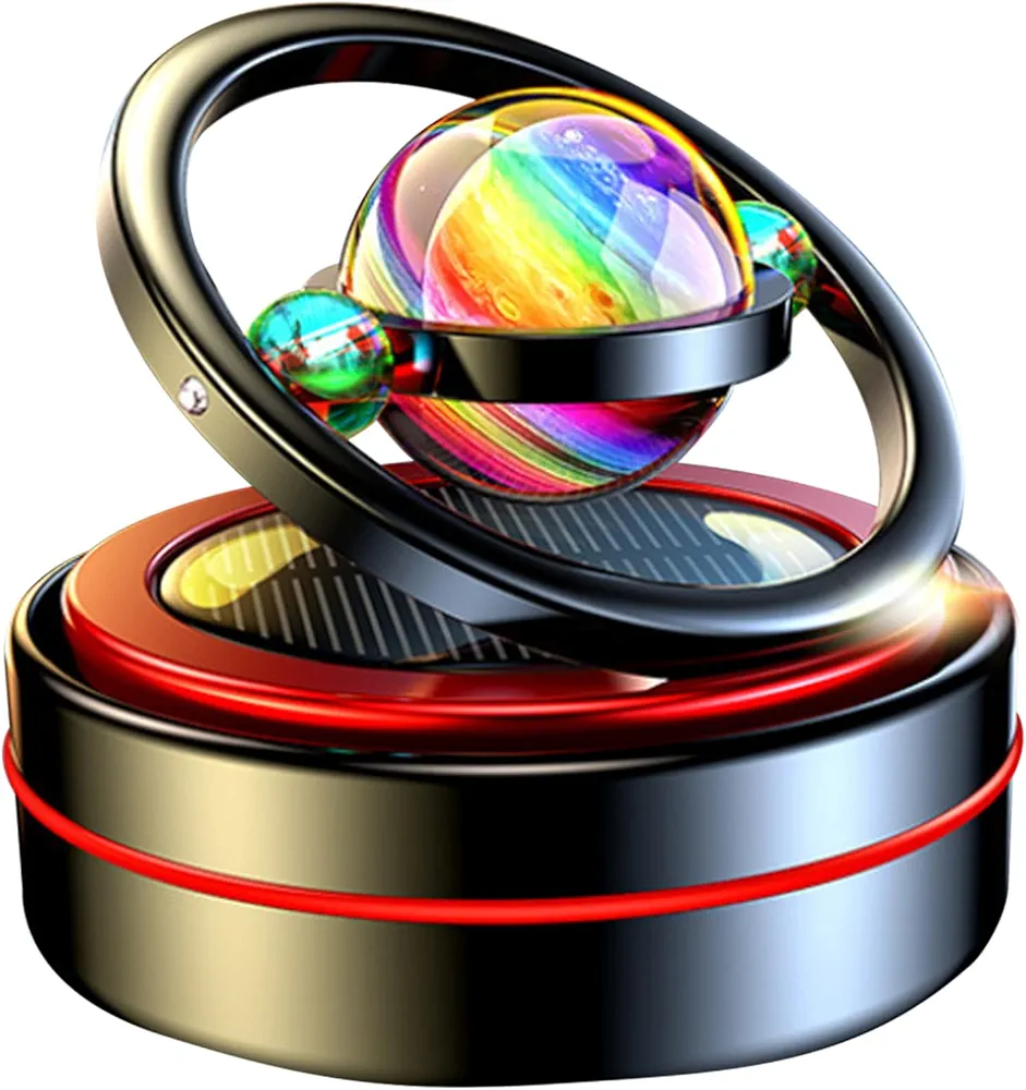 Portable Kinetic Molecular Heater Double Ring Auto Rotating Solar Heater Mini Kinetic Heater Car Oil Diffuser Living Room Bathroom Car Air Freshener - Image 2