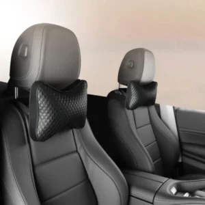 2 pice Premium Memory Foam Car Neck Pillow - Ergonomic Headrest Support for Comfortable Driving