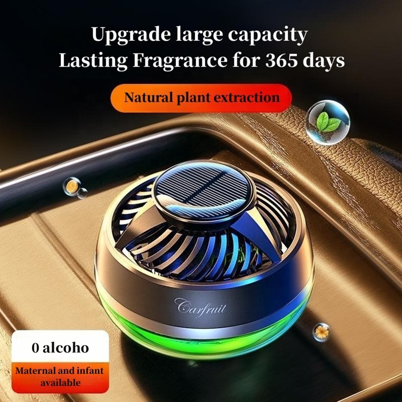 Hot Selling Luxury Solar Powered Car Air Freshener Modern Plastic Aroma Diffuser Fragrance Perfume Manufactured Hot Selling Car - Image 9