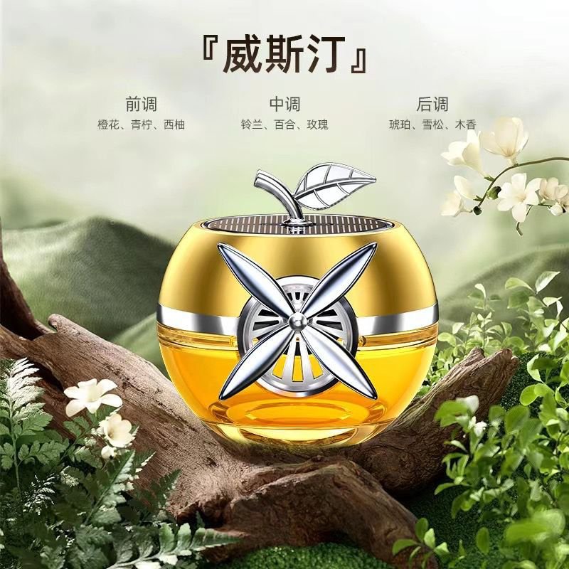 Car Perfume - Solar Rotating Car Spray Freshener - Car Fragrance with Long Lasting Aroma to Relieve Fatigue Gift for Family Friends - Image 4