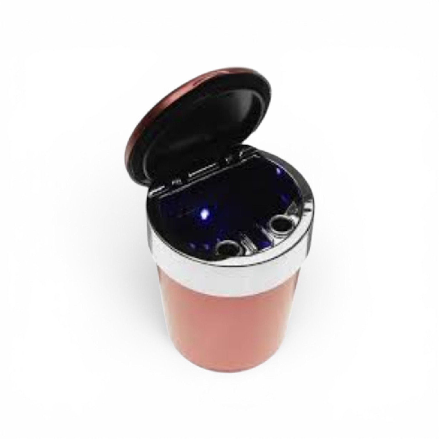 Car Cigarette Ashtray, Car Drink Holder Ashtray with Blue LED Light - Image 2